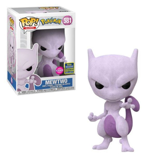Funko Pop! Games: Pokemon - Mewtwo (Flocked) #581 [2020 Convention Exclusive]