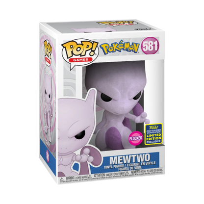 Funko Pop! Games: Pokemon - Mewtwo (Flocked) #581 [2020 Convention Exclusive]