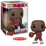 FUNKO POP! BASKETBALL [NBA]: CHICAGO BULLS - 10" MICHAEL JORDAN [RED AWAY JERSEY] #75