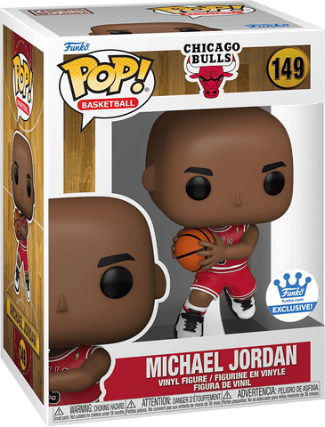 FUNKO POP! BASKETBALL [NBA]: CHICAGO BULLS - MICHAEL JORDAN #45 [RED AWAY JERSEY] **FUNKO SHOP EXCLUSIVE** #149