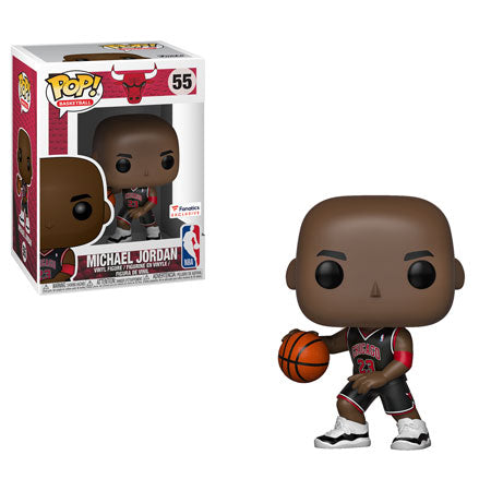 FUNKO POP! BASKETBALL [NBA]: CHICAGO BULLS - MICHAEL JORDAN [BLACK ALTERNATE JERSEY] **FANATICS EXCLUSIVE** #55