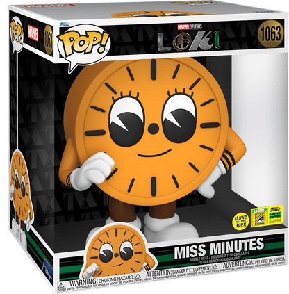 FUNKO POP! MARVEL: LOKI [TV SERIES] - 10" MISS MINUTES [GITD] **2022 SDCC EXCLUSIVE** #1063
