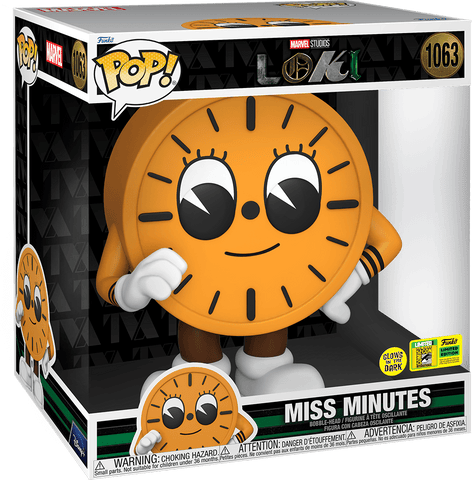 FUNKO POP! MARVEL: LOKI [TV SERIES] - 10" MISS MINUTES [GITD] **2022 SDCC EXCLUSIVE** #1063