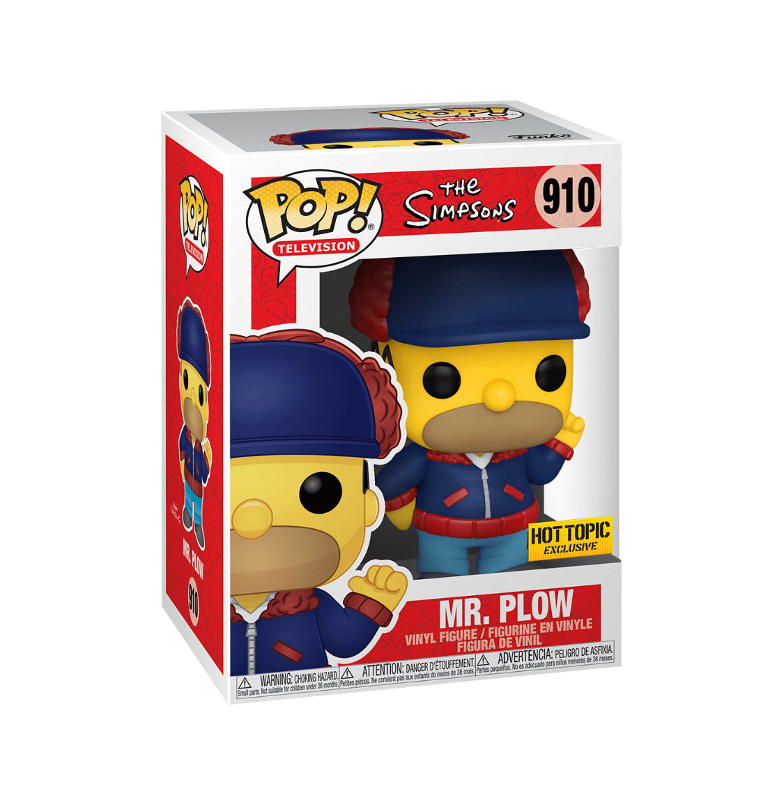 FUNKO POP! TELEVISION: THE SIMPSONS - MR. PLOW [HOMER SIMPSON] **HOT TOPIC EXCLUSIVE** #910