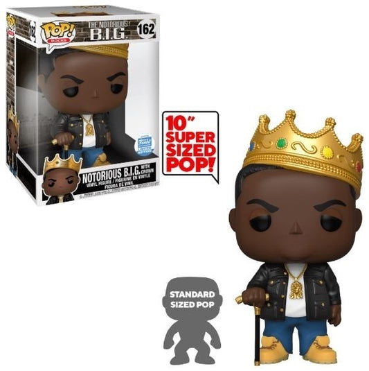 FUNKO POP! ROCKS [MUSIC] - 10" NOTORIOUS B.I.G. [W/ CROWN] **FUNKO SHOP EXCLUSIVE** #162