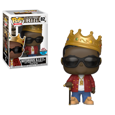 FUNKO POP! ROCKS [MUSIC] - NOTORIOUS B.I.G. [W/ CROWN] **2018 NYCC / TOY TOKYO EXCLUSIVE** #82