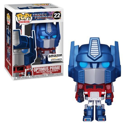 FUNKO POP! RETRO TOYS: TRANSFORMERS - OPTIMUS PRIME [METALLIC] *AMAZON EXCLUSIVE* #22