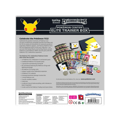 Pokemon TCG - Celebrations Elite Trainer Box (ETB) [Pokemon Center Exclusive]