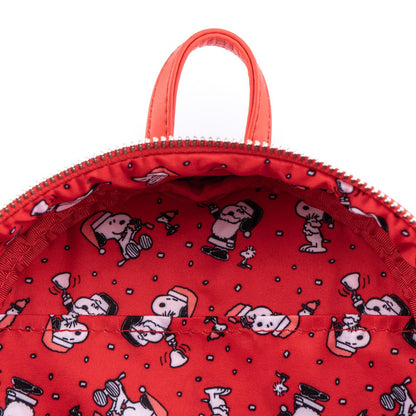 LOUNGEFLY PEANUTS Snoopy And Woodstock Glow In The Dark Loungefly Mini Backpack