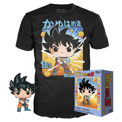 Pop! Dragon Ball Z Goku Kamehameha T-Shirt Box *MEDIUM