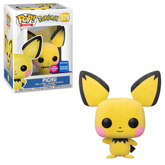 Funko Pop! Games: Pokemon - Pichu (Flocked) #579 [2020 Convention Exclusive]