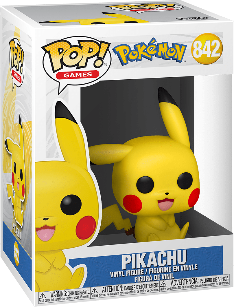 Funko Pop! Games: Pokemon - Pikachu (Sitting) #842