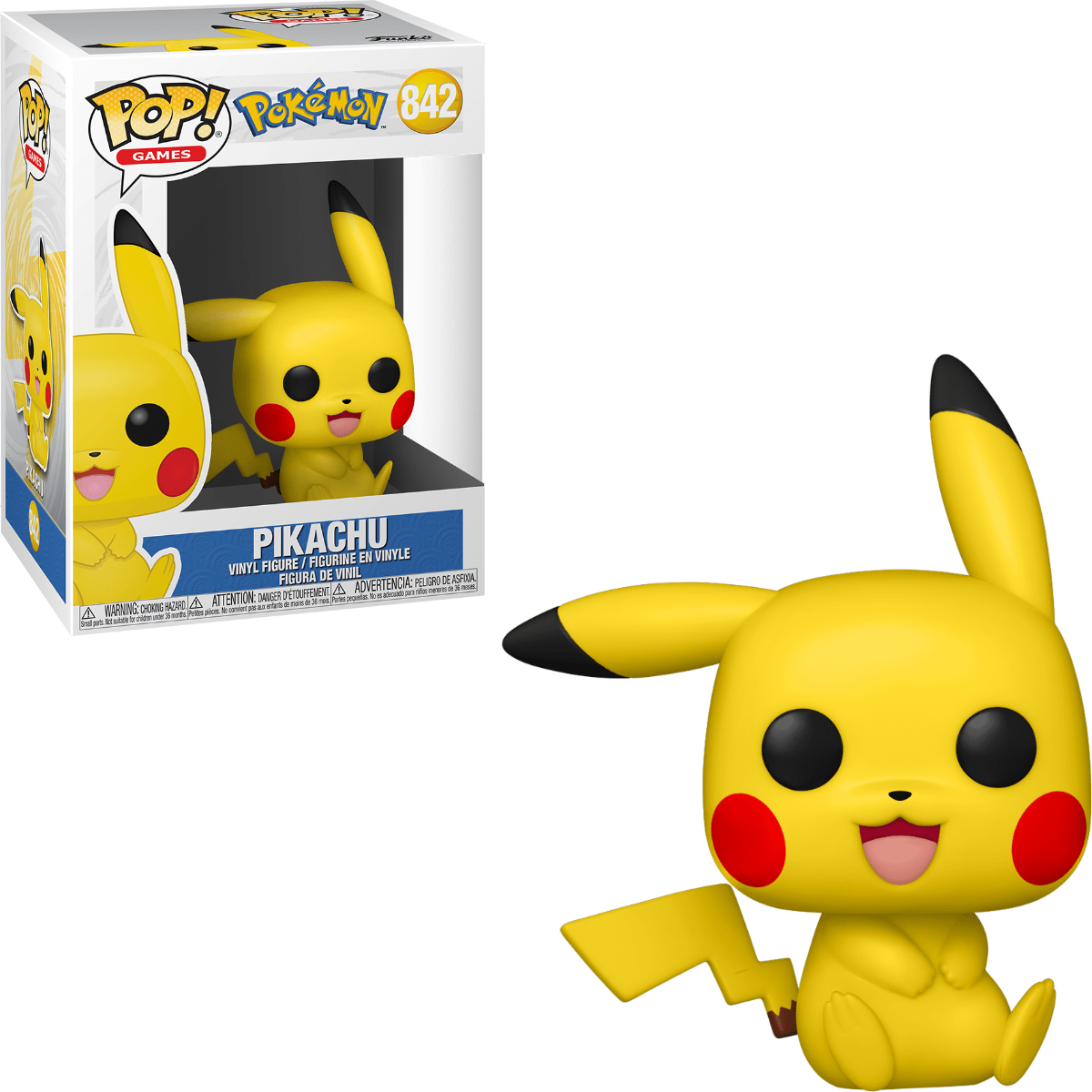 Funko Pop! Games: Pokemon - Pikachu (Sitting) #842