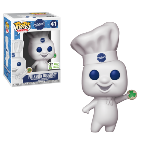 FUNKO POP! AD ICONS: PILLSBURY - PILLSBURY DOUGHBOY [W/ SHAMROCK COOKIE] **2019 ECCC EXCLUSIVE** #41