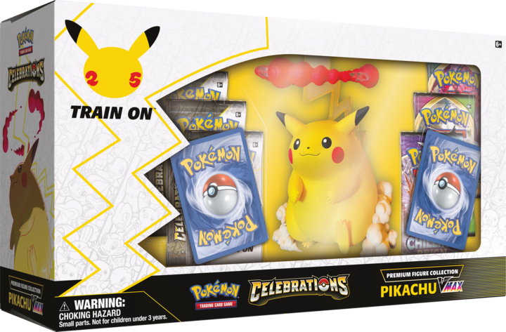 Pokemon TCG: 25th Anniversary - Celebrations Pikachu VMax Premium Figure Collection Box Set