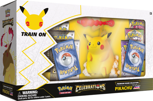 Pokemon TCG: 25th Anniversary - Celebrations Pikachu VMax Premium Figure Collection Box Set