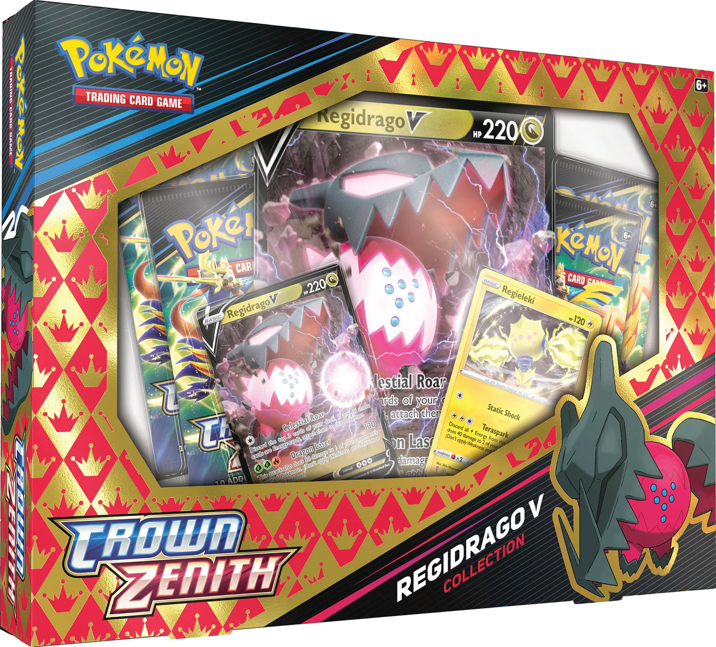 Pokemon TCG - Crown Zenith Regidrago / Regieleki V Collection Box Set