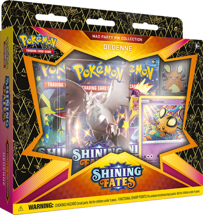 POKEMON - SHINING FATES - MAD PARTY PIN COLLECTION - DEDENNE