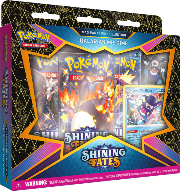 POKEMON - SHINING FATES - MAD PARTY PIN COLLECTION - MR RIME