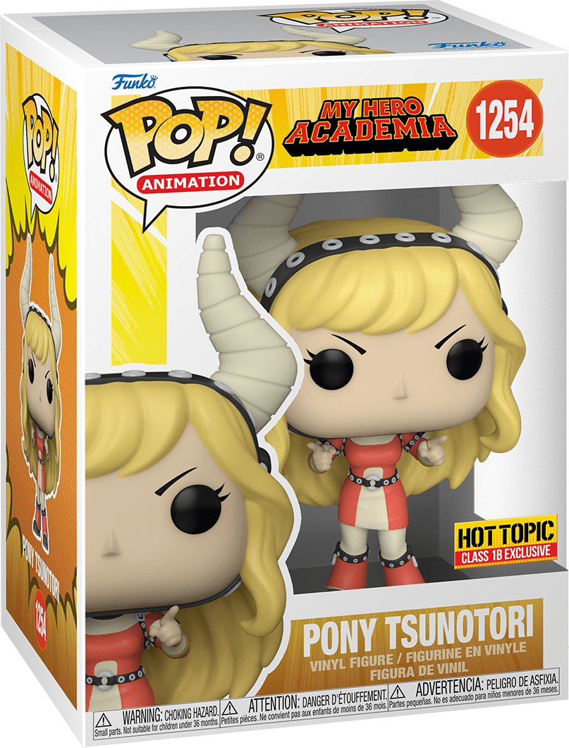 FUNKO POP! ANIMATION: MY HERO ACADEMIA [MHA] - PONY TSUNOTORI **HOT TOPIC EXCLUSIVE** #1254