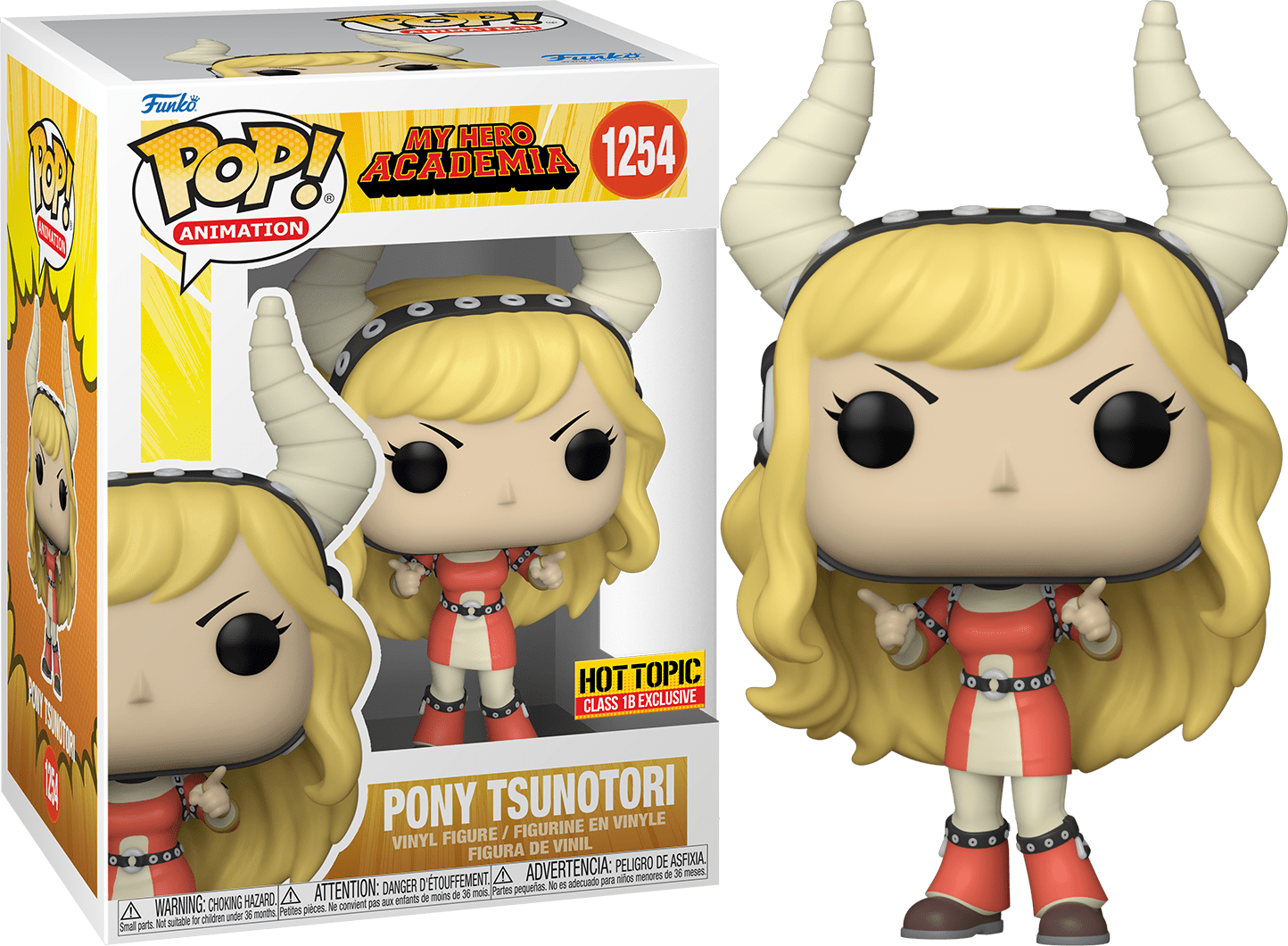 FUNKO POP! ANIMATION: MY HERO ACADEMIA [MHA] - PONY TSUNOTORI **HOT TOPIC EXCLUSIVE** #1254