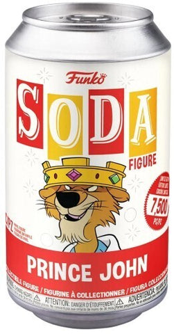 FUNKO SODA! DISNEY: ROBIN HOOD - PRINCE JOHN **SEALED CAN**