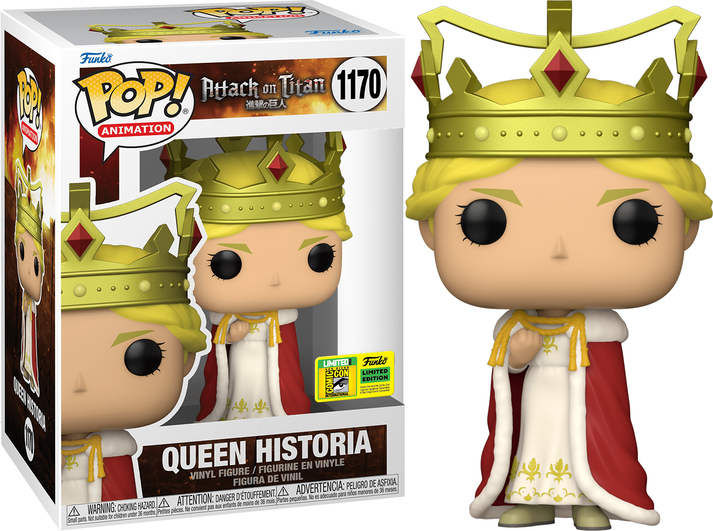 FUNKO POP! ANIMATION: ATTACK ON TITAN [A.O.T.] - QUEEN HISTORIA **2022 SDCC EXCLUSIVE** #1170