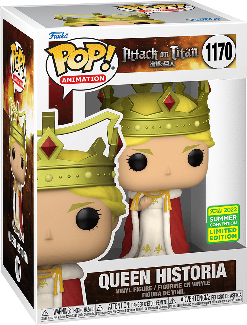 FUNKO POP! ANIMATION: ATTACK ON TITAN [A.O.T.] - QUEEN HISTORIA **2022 SDCC EXCLUSIVE** #1170