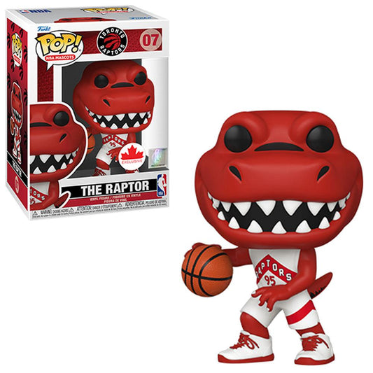 FUNKO POP! NBA MASCOTS: TORONTO RAPTORS - THE RAPTOR [WHITE JERSEY] **CANADIAN EXCLUSIVE** #07