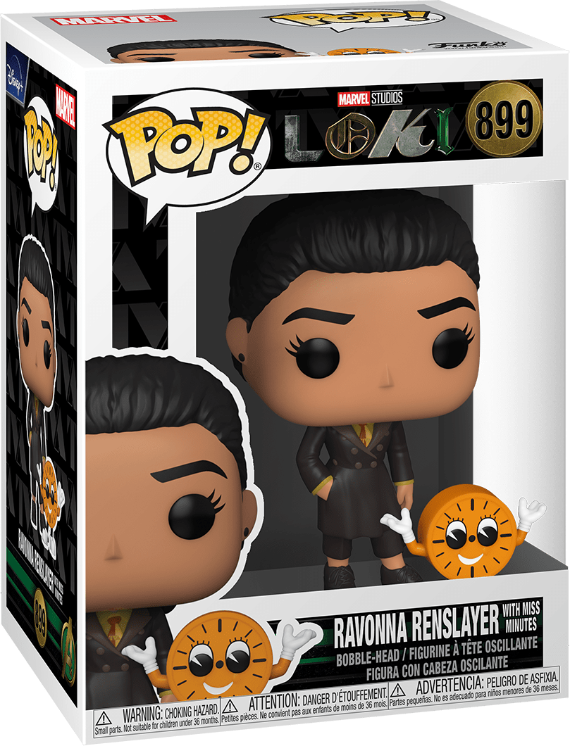 FUNKO POP! MARVEL: LOKI [TV SERIES] - RAVONNA RENSLAYER W/ MISS MINUTES #899