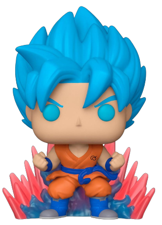 FUNKO POP! ANIMATION: DRAGON BALL SUPER [DBS] - SUPER SAIYAN GOD SUPER SAIYAN [SSGSS] GOKU [KAIO-KEN TIMES TWENTY] - [GITD] **BOXLUNCH EXCLUSIVE**#1256
