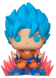 FUNKO POP! ANIMATION: DRAGON BALL SUPER [DBS] - SUPER SAIYAN GOD SUPER SAIYAN [SSGSS] GOKU [KAIO-KEN TIMES TWENTY] - [GITD] **BOXLUNCH EXCLUSIVE**#1256