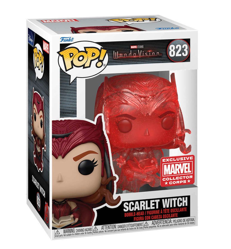 FUNKO POP! MARVEL: WANDAVISION - SCARLET WITCH RED TRANSLUCENT