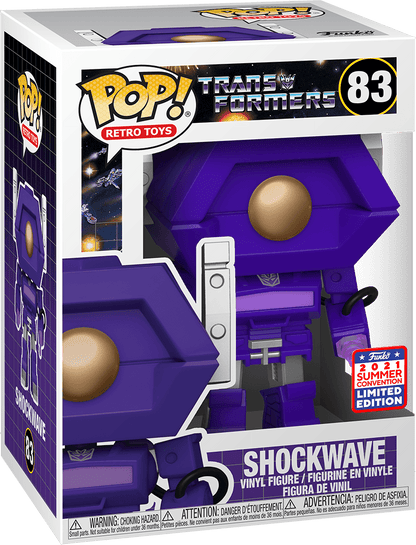 FUNKO POP! RETRO TOYS: TRANSFORMERS - SHOCKWAVE **2021 VIRTUAL FUNKON EXCLUSIVE** #83
