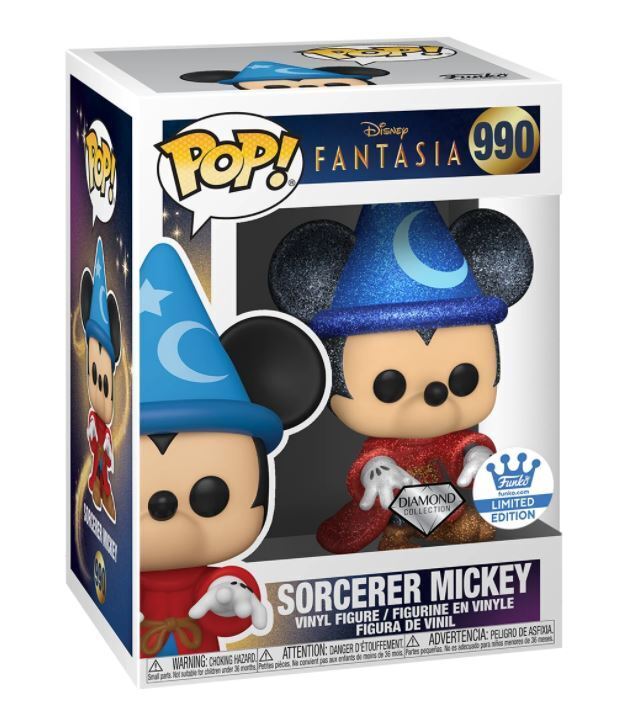 Funko Pop! Disney: Fantasia - Sorcerer Mickey (Casting Spell - Diamond) #990 [Funko Shop Exclusive]