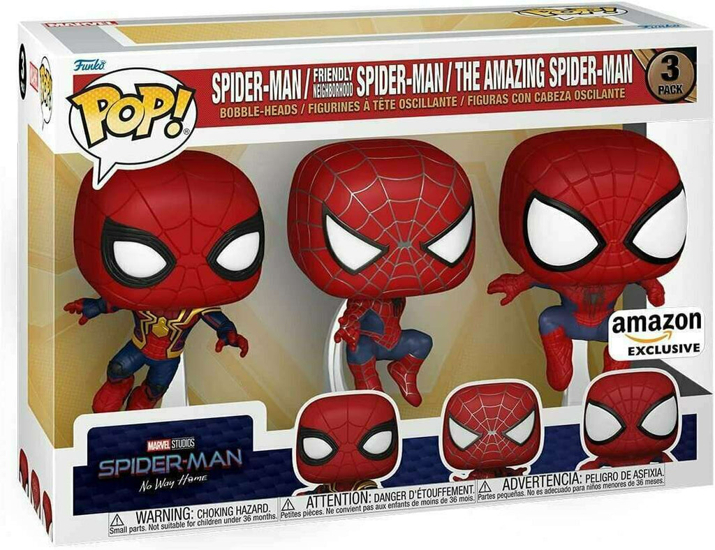 FUNKO POP MARVEL SPIDER MAN NO WAY HOME 3PK SPIDER MAN