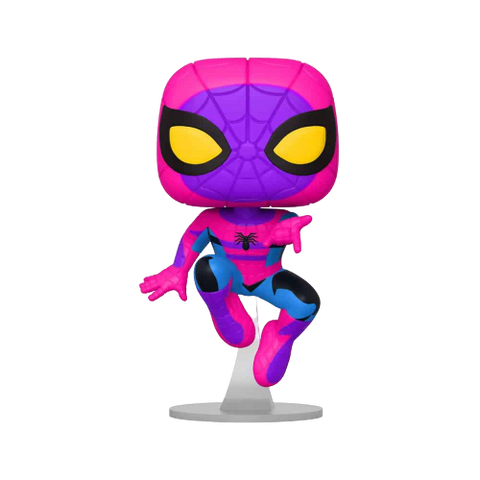FUNKO POP & TEE - MARVEL - SPIDER-MAN [BLACK LIGHT GLOW] **TARGET