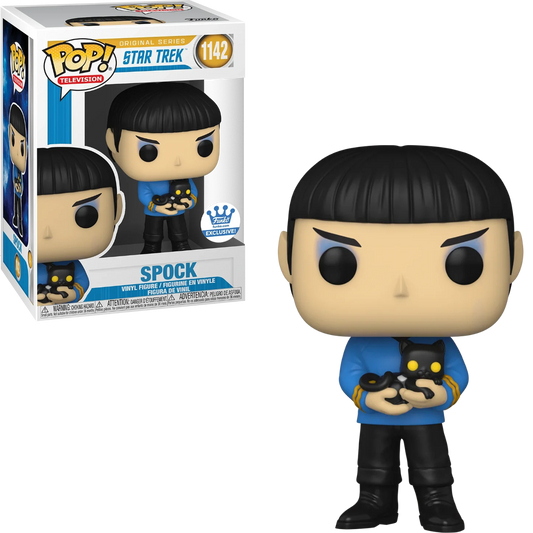 FUNKO POP! TELEVISION: STAR TREK - SPOCK [W/ CAT] **FUNKO SHOP EXCLUSIVE** #1142