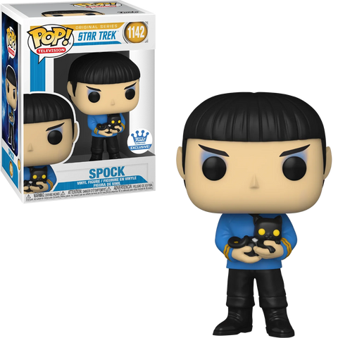 FUNKO POP! TELEVISION: STAR TREK - SPOCK [W/ CAT] **FUNKO SHOP EXCLUSIVE** #1142