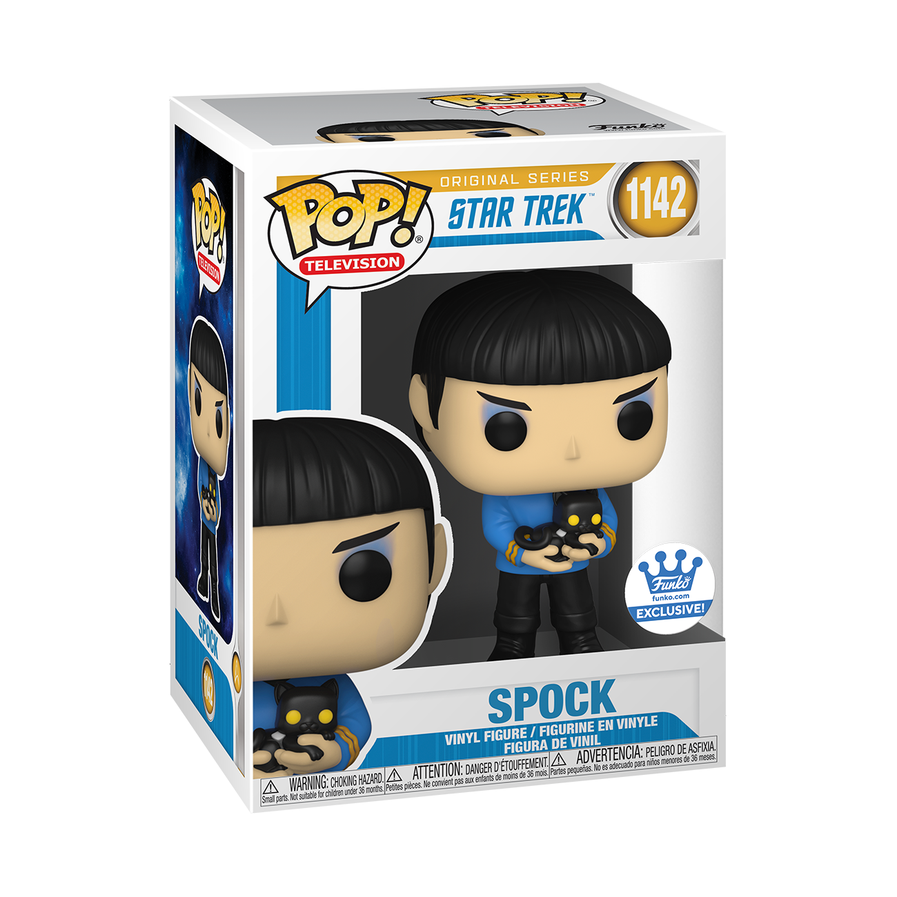 FUNKO POP! TELEVISION: STAR TREK - SPOCK [W/ CAT] **FUNKO SHOP EXCLUSIVE** #1142