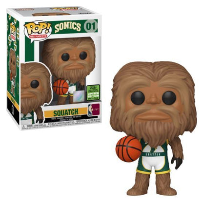 FUNKO POP! NBA MASCOTS: SEATTLE SONICS - SQUATCH **2021 ECCC EXCLUSIVE** #01