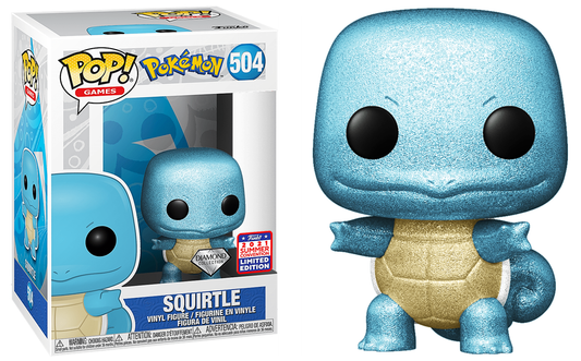Funko Pop! Games: Pokemon - Squirtle (Diamond) #504 [2021 Convention Exclusive]