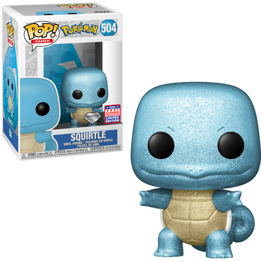 Funko Pop! Games: Pokemon - Squirtle (Diamond) #504 [2021 Convention Exclusive]