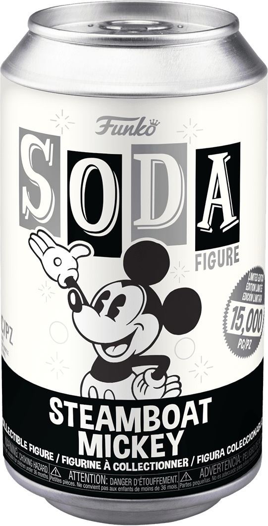 FUNKO SODA! DISNEY: MICKEY MOUSE - STEAMBOAT MICKEY **SEALED CAN**