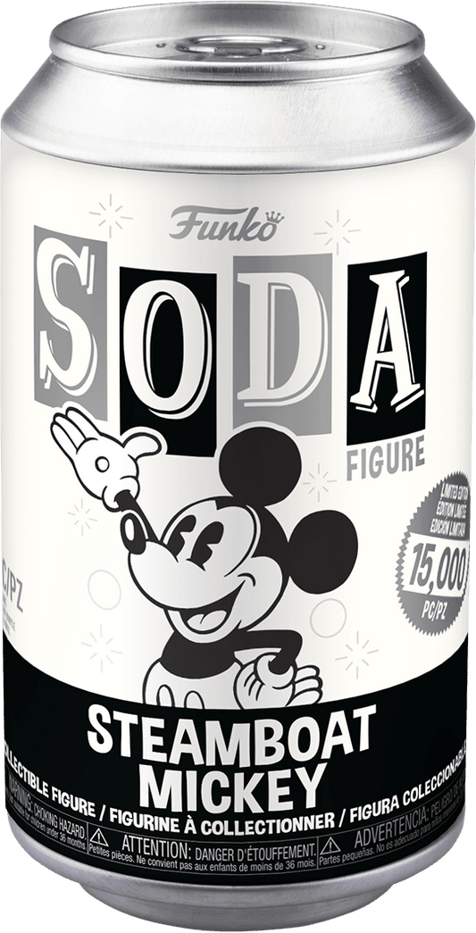 FUNKO SODA! DISNEY: MICKEY MOUSE - STEAMBOAT MICKEY **SEALED CAN**