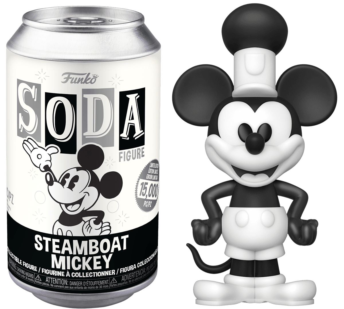 FUNKO SODA! DISNEY: MICKEY MOUSE - STEAMBOAT MICKEY **SEALED CAN**