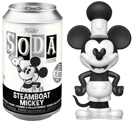 FUNKO SODA! DISNEY: MICKEY MOUSE - STEAMBOAT MICKEY **SEALED CAN**