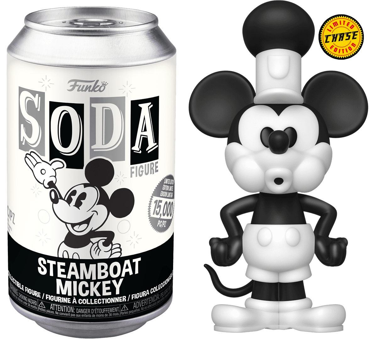 FUNKO SODA! DISNEY: MICKEY MOUSE - STEAMBOAT MICKEY **SEALED CAN**