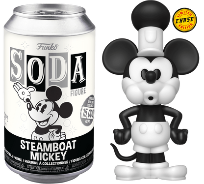 FUNKO SODA! DISNEY: MICKEY MOUSE - STEAMBOAT MICKEY **SEALED CAN**