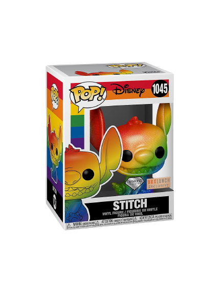 FUNKO POP! DISNEY: RAINBOW PRIDE - STITCH [DIAMOND COLLECTION] **BOXLUNCH EXCLUSIVE** #1045